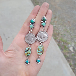 The Pearce Buffalo Nickel Earrings
