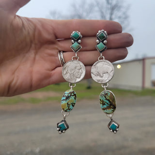 The Pearce Buffalo Nickel Earrings