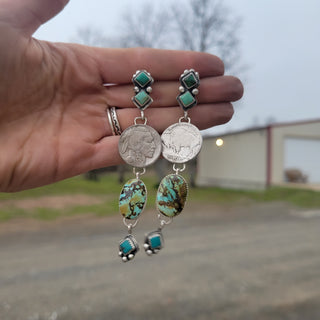 The Pearce Buffalo Nickel Earrings