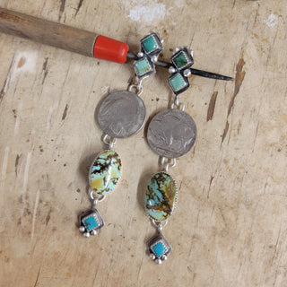 The Pearce Buffalo Nickel Earrings