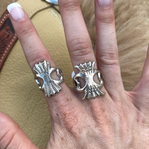 Stamped Saddle Rings